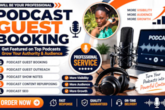 do podcast guest booking, podcast guest outreach and podcast SEO