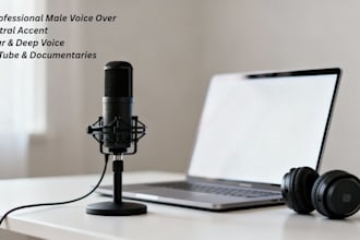 be your professional male voice over for documentaries and narration