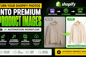 build ai shopify product image automation generate premium e commerce images