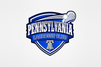 design awesome pennsylvania lacrosse club logo