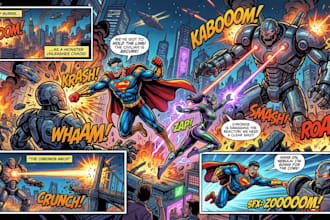 draw your full color comic book