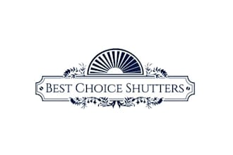 design unique best choice shutters logo