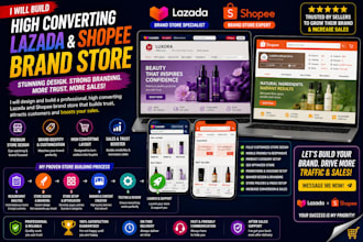 build and optimize your lazada and shopee online store