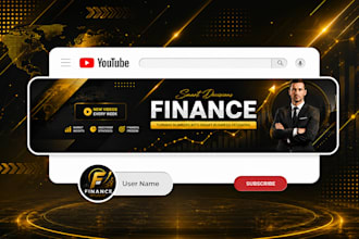 create a custom youtube banner and logo design