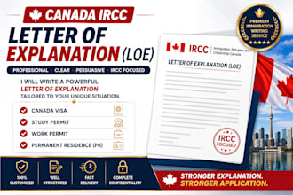 write your canada ircc letter of explanation for visa, study, work permit and pr