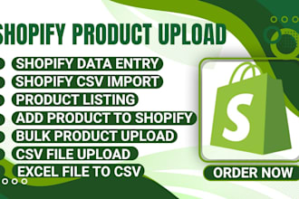 do shopify product upload data entry product listing CSV upload for your store