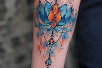 create a tattoo design of tattoo sleeve