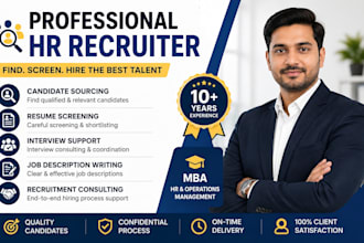professional HR recruiter and talent acquisition specialist