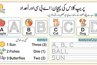 design preschool worksheets and kindergarten material