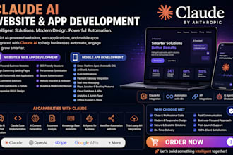 build website and apps for android and IOS with claude