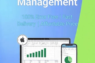 create excel spreadsheet, data entry and inventory tracker