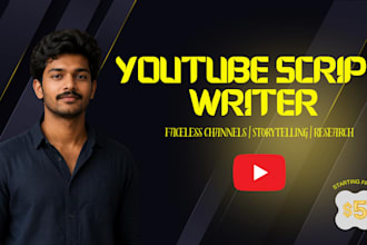 write engaging youtube scripts for faceless channels