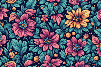 create custom seamless pattern design