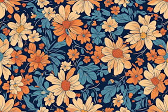 design professional seamless repeat pattern design
