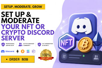 be your telegram and discord moderator chatter community manager nft crypto web3