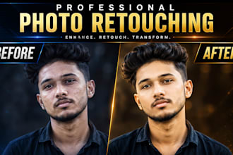 do photo retouching, skin retouching and color correction