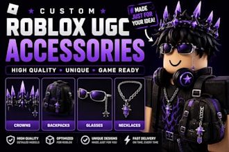create custom roblox ugc accessories, assets and avatar items