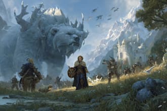create fantasy illustrations and concept art