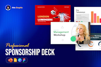 create and design a sponsorship deck or sponsorship proposal