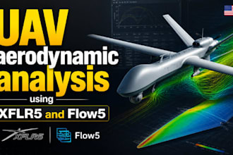 design and perform uav aerodynamic analysis using xflr5 and flow5