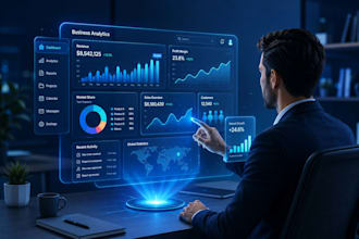 do business data analytics and create interactive dashboard