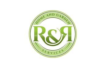 design monogram home and garden services logo