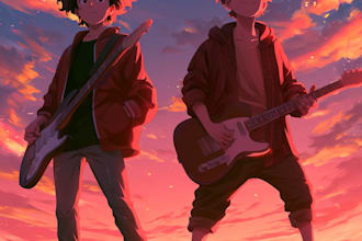 do an anime style album cover for you