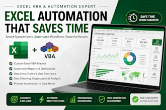 automate excel with vba macros, dashboards, and reports