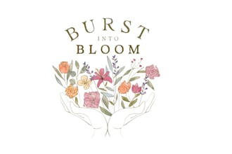 design floral watercolor logo design for your brand