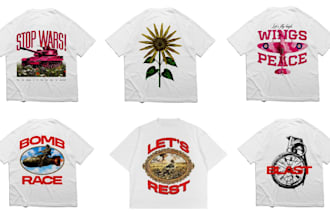 design unique streetwear clothing brand graphics for your apparel