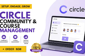 do circle so community setup circle so community online course circle so manager