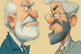 make political caricature and cartoon