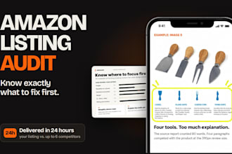 audit your amazon listing and give you a clear optimization plan