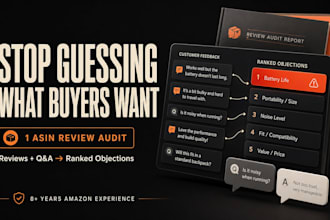 audit your amazon listing and tell you exactly what to fix