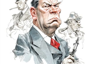 draw political caricature cartoon