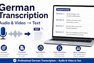 transcribe german audio an video accurately