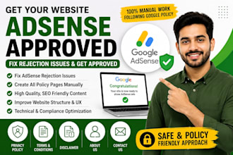 get google adsense approval on you website guaranteed and fix rejection issues