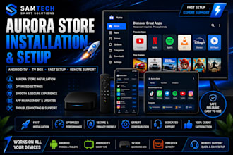 install and configure aurora store on android TV and TV box