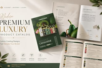 design premium luxury wholesale product catalog b2b spa lookbook beauty brochure