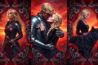 do dark romance book cover, fantasy cover, dark romance horror mystery thriller