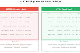clean and prepare your messy excel or CSV data using python