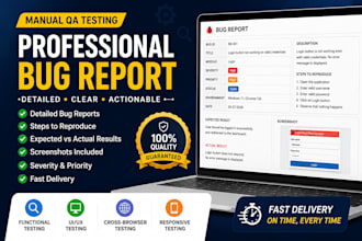 manually test your website or app for bugs