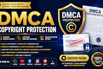 suppress negative content under dmca