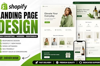 design a high converting shopify landing page