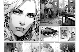 create comic book, illustrations any style