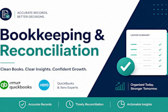 clean up and reconcile your quickbooks or xero books