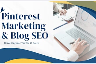 write blog posts and create pinterest pins