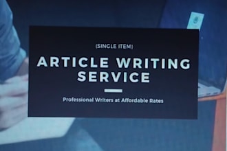 write professional and educational articles