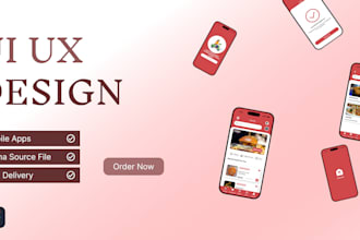 design modern IOS, android mobile app UI UX design