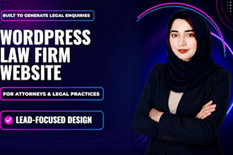 design lead focused wordpress law firm website for attorneys